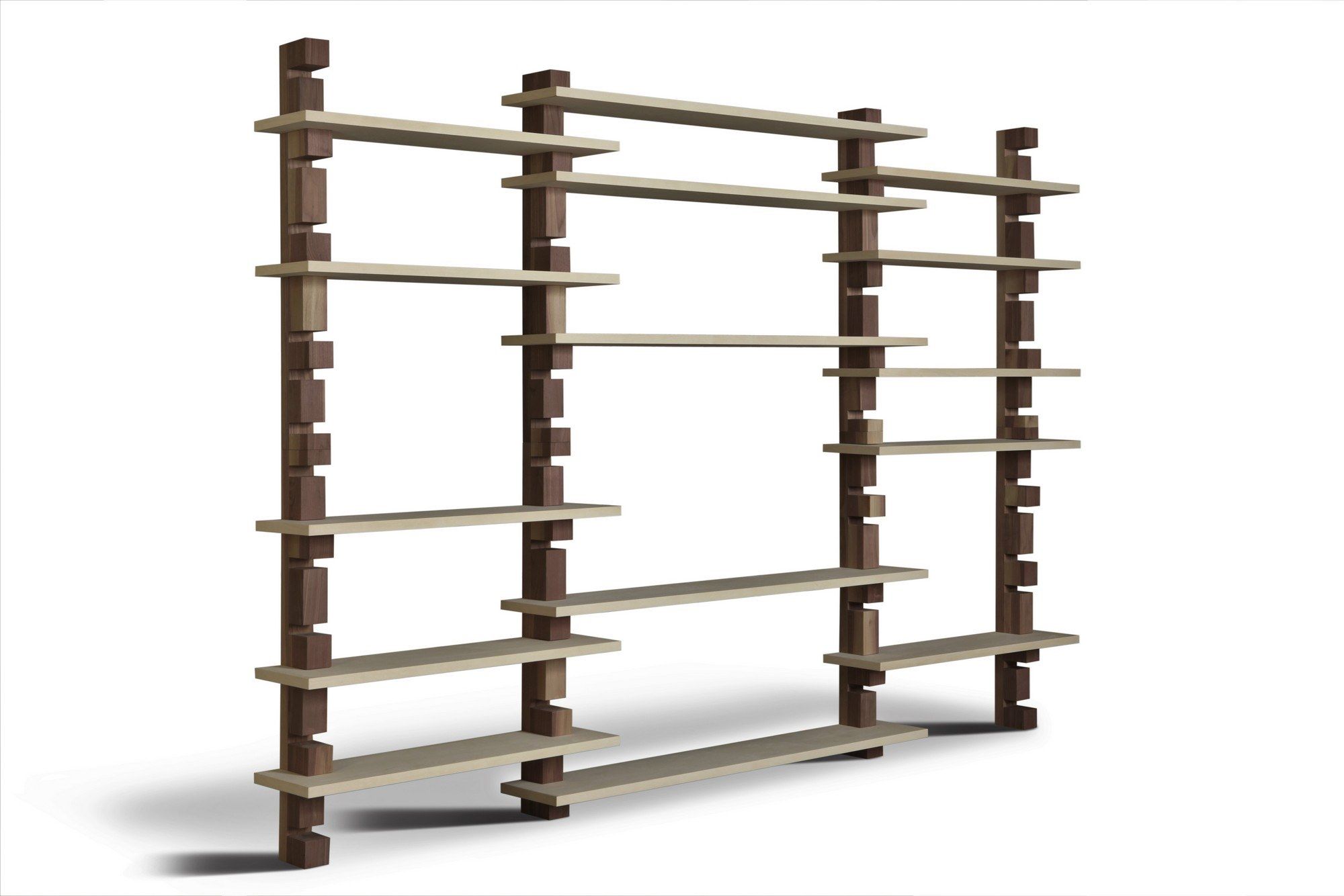 Секционный книжный шкаф из массива дерева Morelato SHARK ARCH-00019316