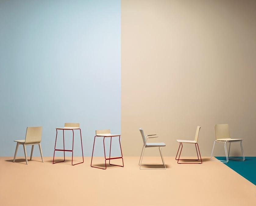 Pedrali Стул для ресторана из стали и дерева Osaka metal 5711 - Вид №5