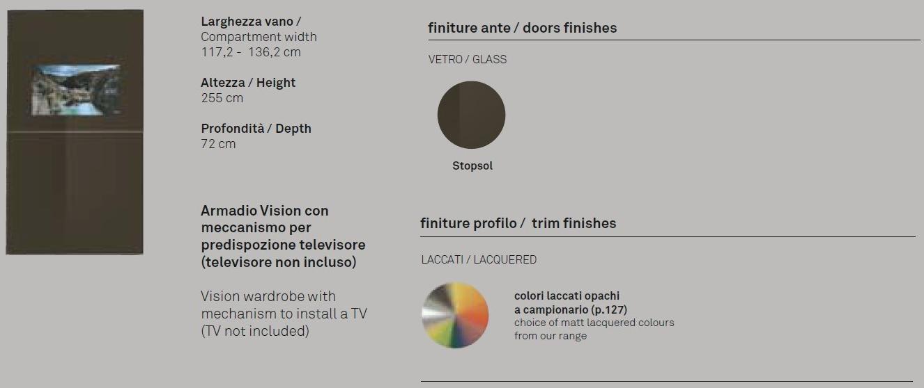 Gruppo Tomasella Модульный шкаф-купе со встроенным телевизором sun-id-1491581 - Вид №2