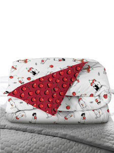 91147934 Пододеяльник 231829, 175x215 см, поплин, цвет красный STLM-0500792 UNIQCUTE