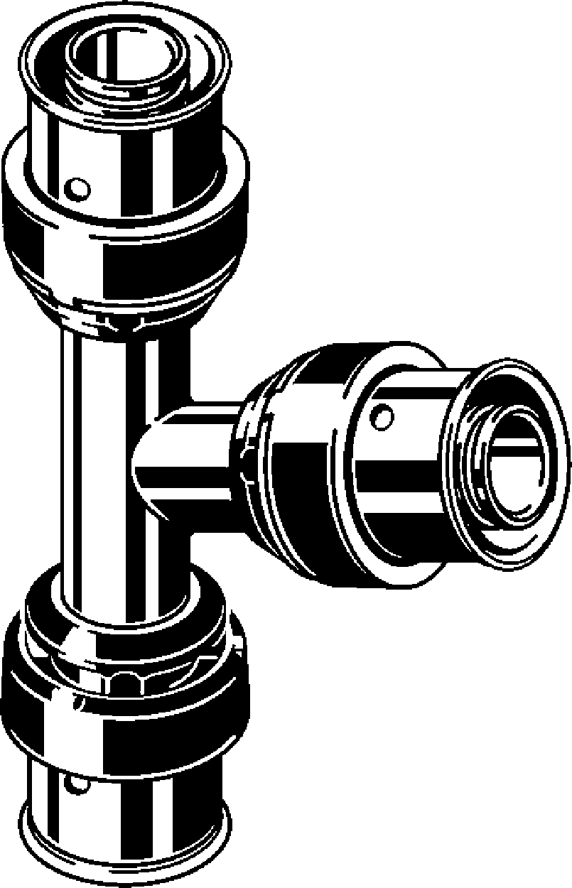 Viega Тройник Viega Smartpress 6718 (729936) 729 936 - Вид №1