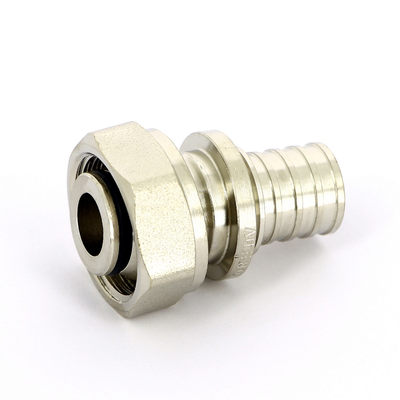 Соединитель надвижной-В Rehau 20 x 3/4"EK никелированный DZR-латунь 169176 - Вид №2