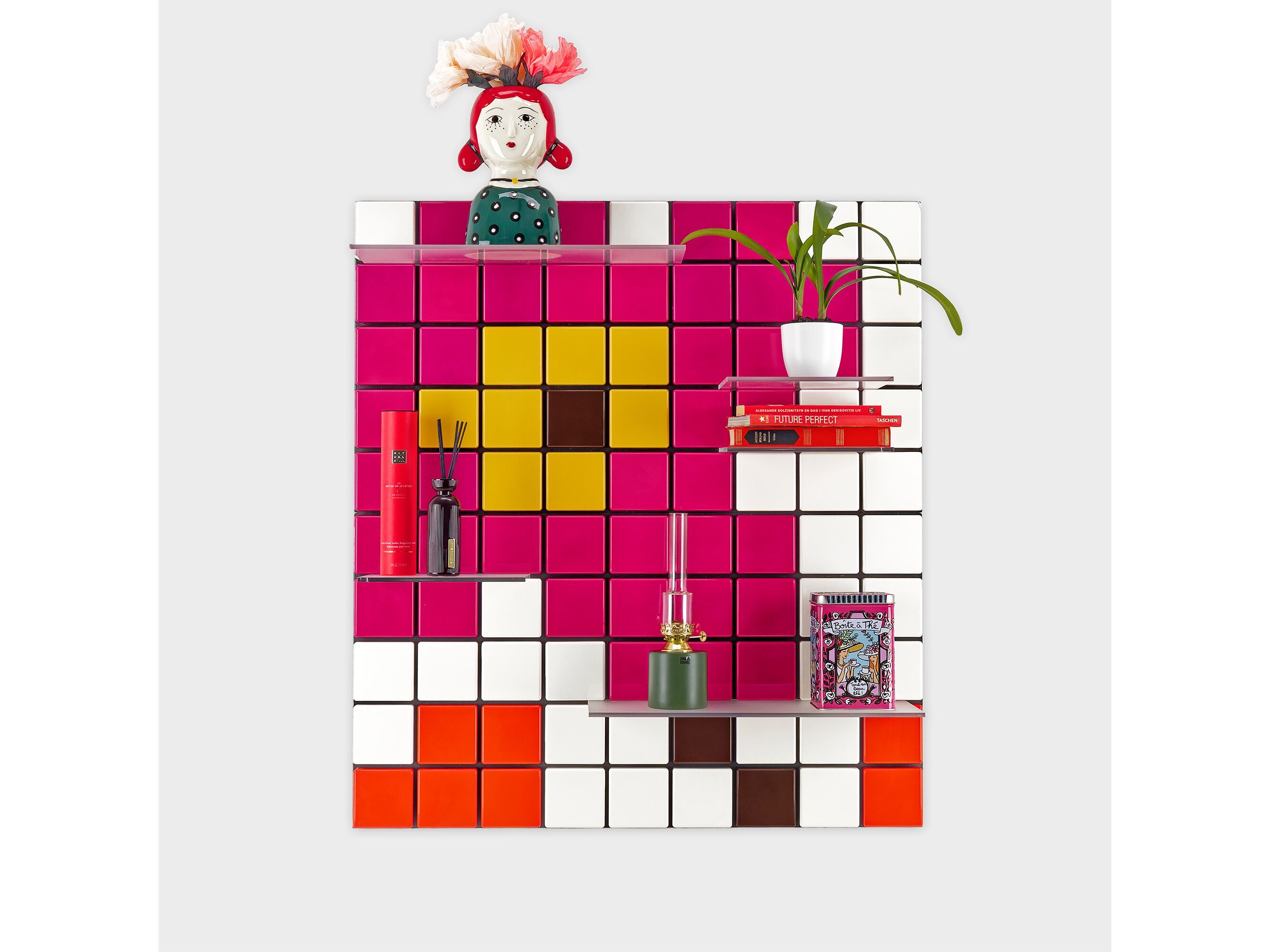 Модульная подвесная Книжная полка из АБС-пластика Pellington Design CONFETTI CK BLOOM2 ARCH-00043533 - Вид №1