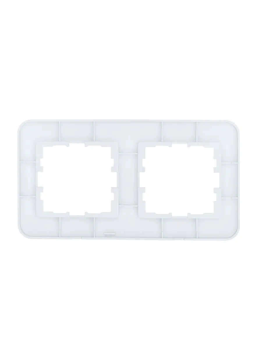 ASTI Рамка 2-ая горизонтальная б/вст белая LEZARD 7081-0200-147 - Вид №2