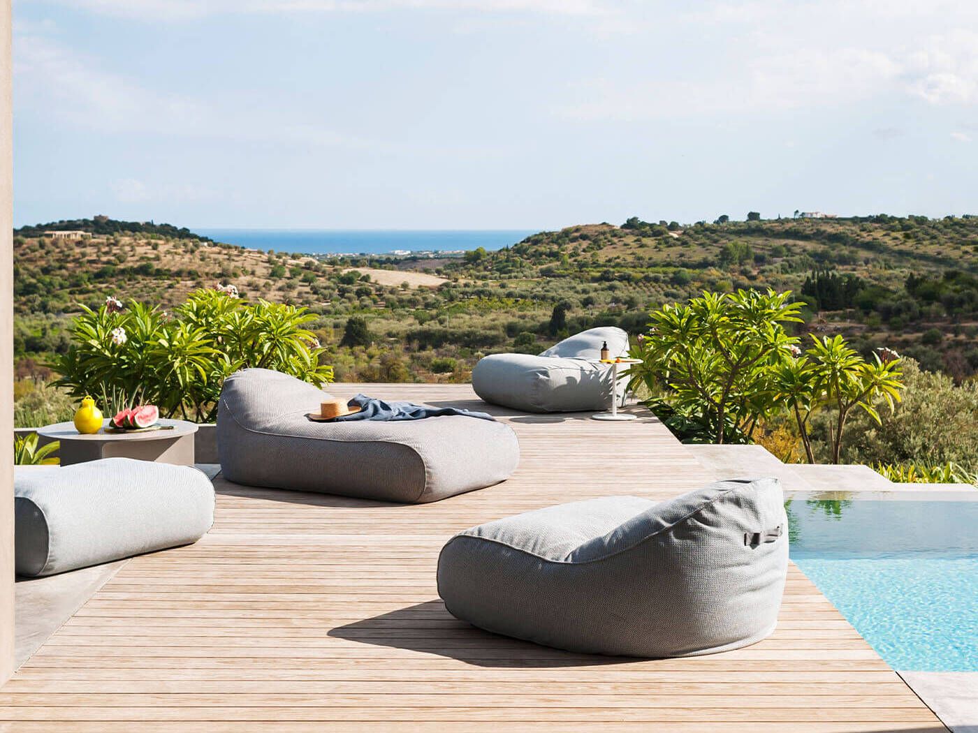 Тканевый мягкий садовый шезлонг RODA Onda ARCH-00054975 - Вид №2