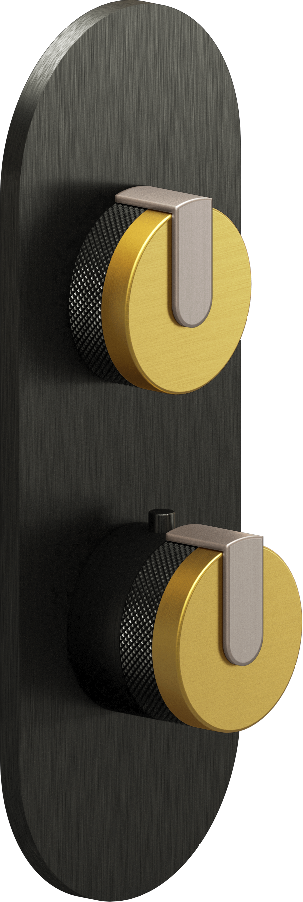 E-8026-R1BAUE0-L1SN-BOX-T Планка M-Series с 2 ручками - Внешняя часть GRAFF MOD+