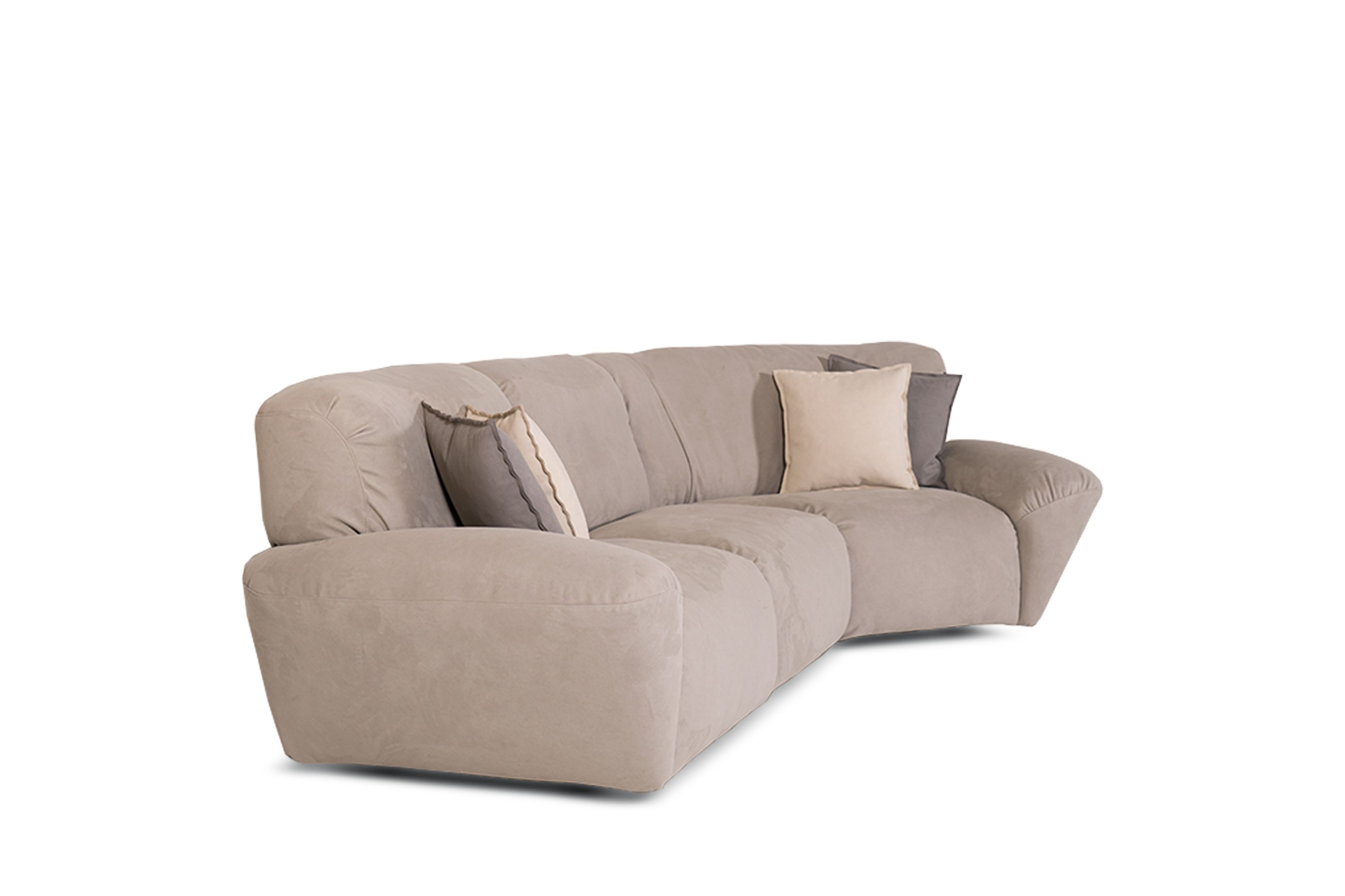 Изогнутый диван из микрофибры Mantellassi 1926 Beluga ARCH-00115325 - Вид №6