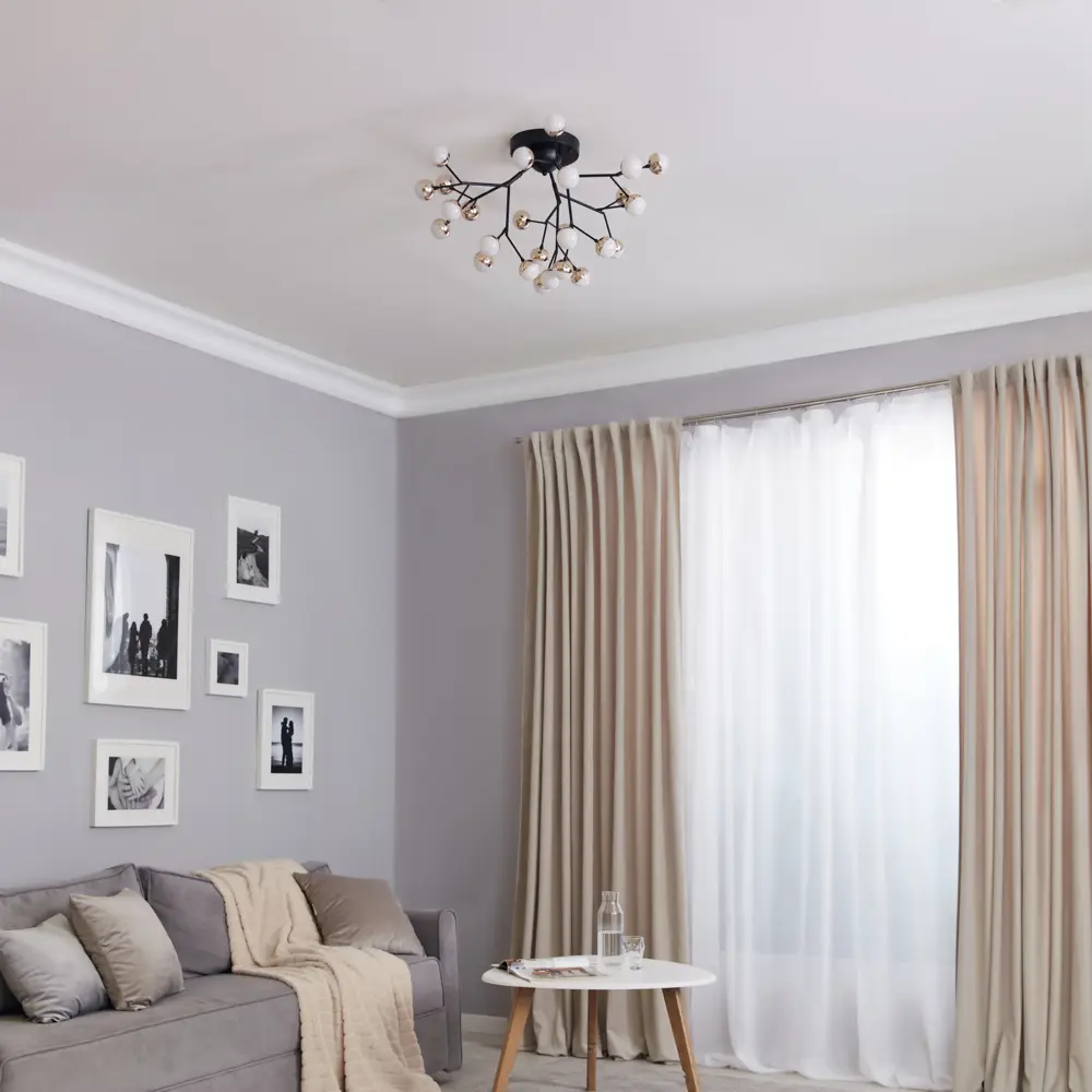 Люстра Freya FR5149PL-27G — элегантное черно-белое освещение для гостиной 89168212 STLM-0079412 - Вид №10