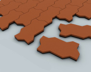 Резиновая брусчатка «волна» 20 EcoSpline sun-id-2068809