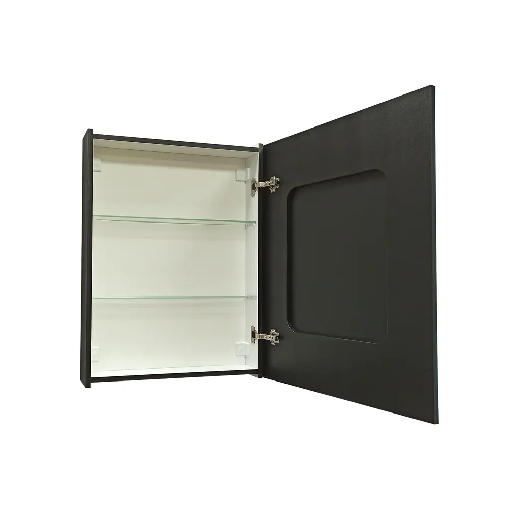Шкаф зеркальный подвесной Montero Black LED с подсветкой 60x80 см цвет черный 89180064 STLM-2028496 Santreyd - Вид №6