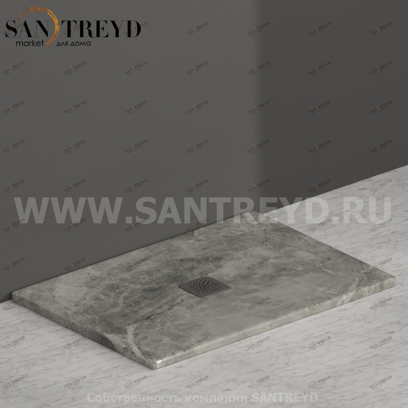 DT101AG Душевой поддон 100x70 керамический Globo Ceramica Globo DOCCIATRE