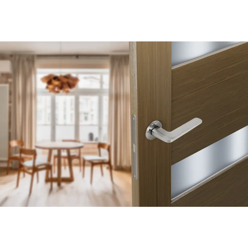 Дверные ручки EDSON EDS-109H-R2 в цвете никель для межкомнатных дверей 85168671 STLM-0059347 - Вид №9