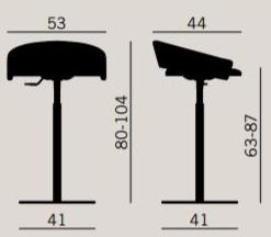 Kastel Офисный стул с регулируемой высотой из ткани sun-id-1446977 - Вид №1