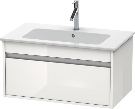 KT641901818 Ketho Тумбочка подвесная Белый матовый, декор Duravit - Вид №2
