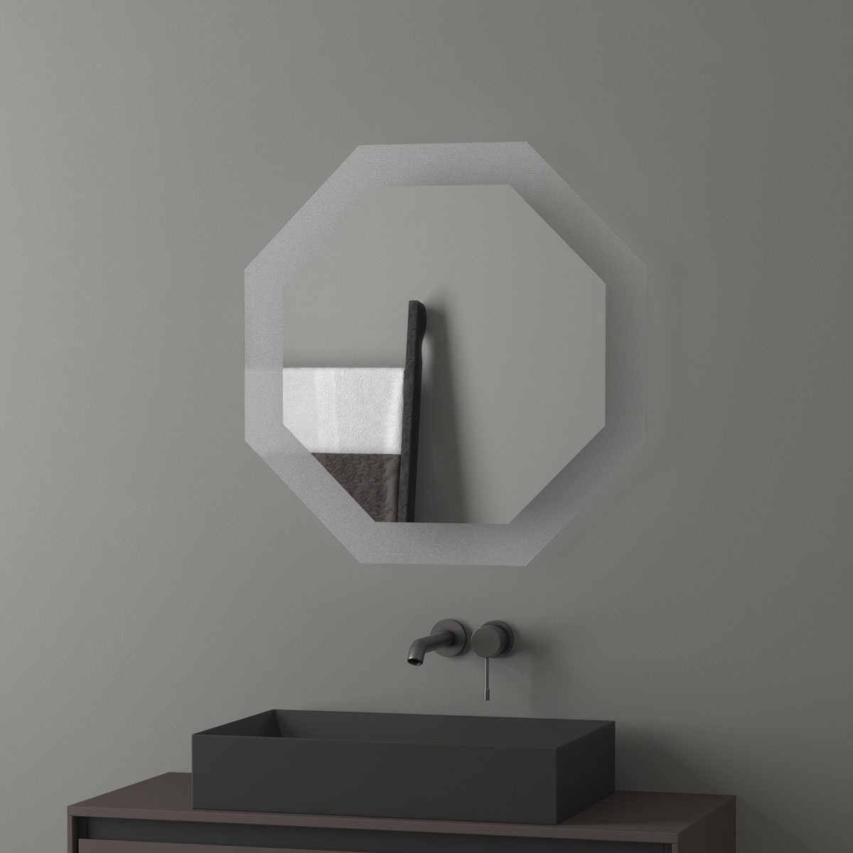 BY 2504 Зеркало с LED-подсветкой 22,5 W EVOFORM Ledshine - Вид №4