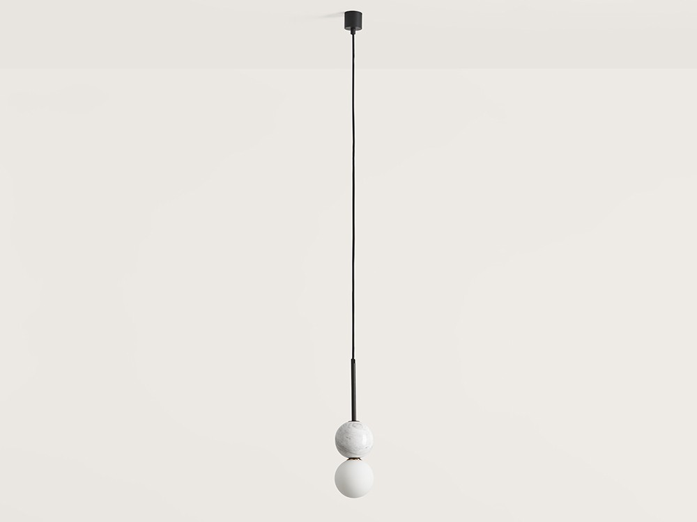 092138 Подвесной светильник черный - белый мрамор Aromas del Campo Dalt