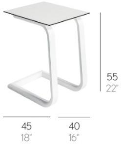 GANDIABLASCO Прямоугольный алюминиевый садовый столик в современном стиле Stack sun-id-1451066 - Вид №3