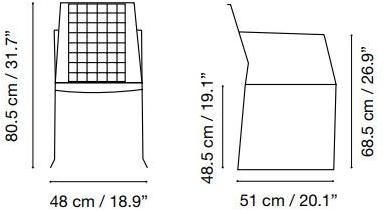 iSimar Стул с салазками из оцинкованной стали с подлокотниками Rotterdam 8052 - Вид №1
