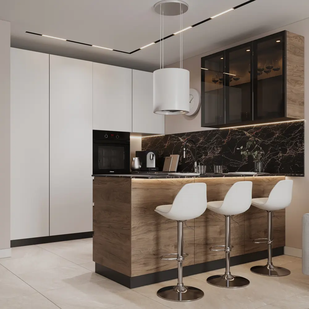 Фасад для кухни Токио Delinia ID в стиле тёмного дерева 86423432 STLM-0862901 - Вид №6