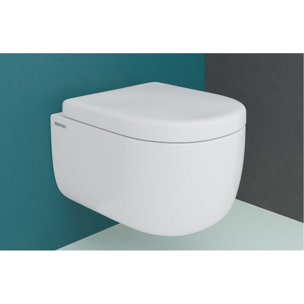 043231 Подвесной унитаз настенный Хромированный BERGES  Турция  - Вид №6