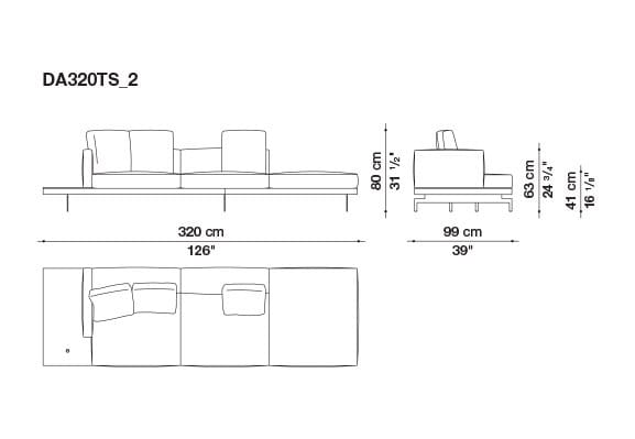 3-местный тканевый диван B&B Italia док ARCH-00033457 - Вид №165
