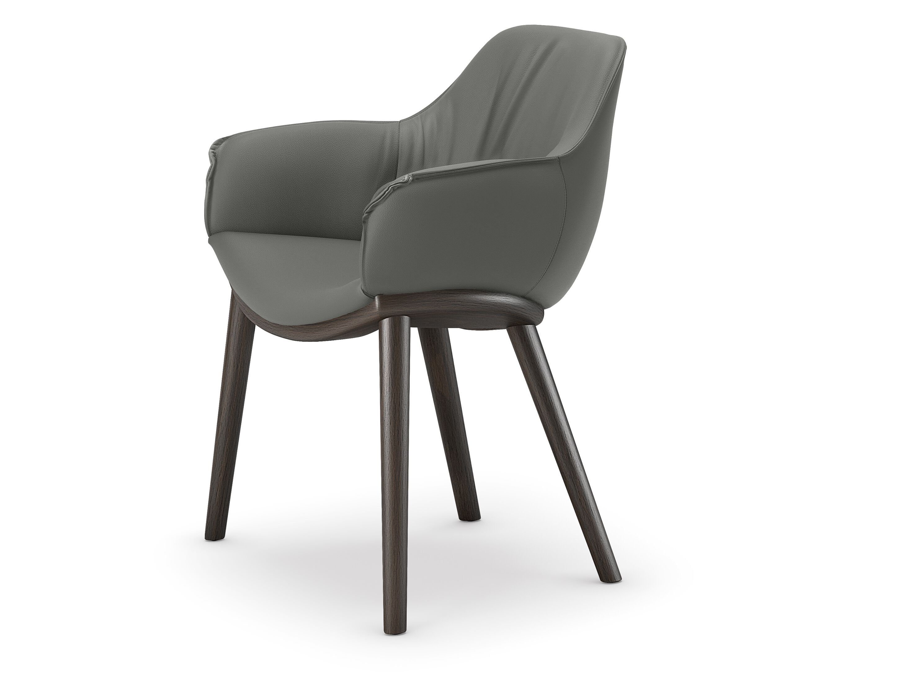 Кожаный мягкий стул с подлокотниками Cattelan italia Scarlett ARCH-00042595