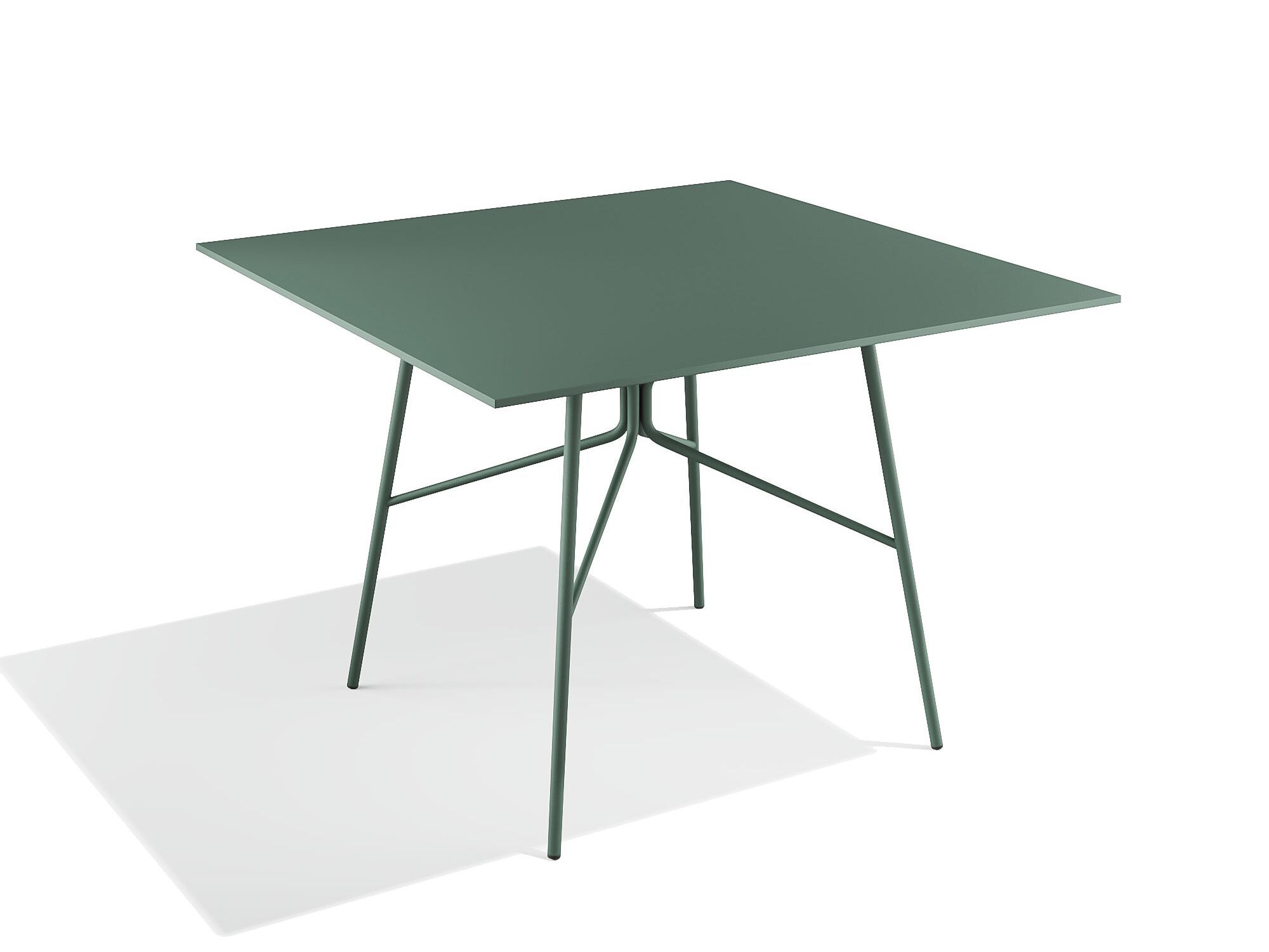 Квадратный стальной стол с порошковым покрытием BABEL D Kissi ARCH-00140145