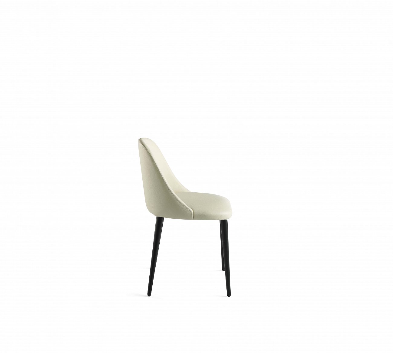 Мягкий стул кожаный кремовый CPMK125-CREMA от Angel Cerda ANGEL CERDA  241759 Бежевый  - Вид №6