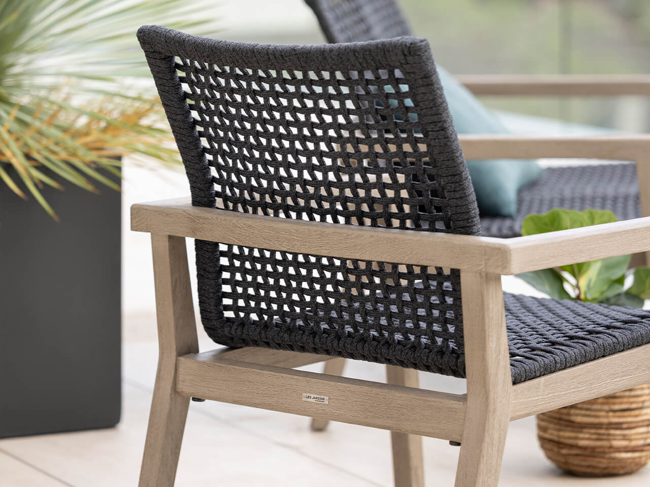 Веревочное садовое кресло с подлокотниками Les Jardins® Копенгаген ARCH-00066596 - Вид №7