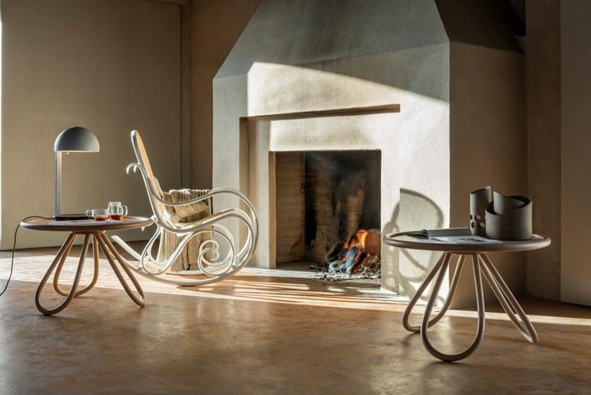 Wiener GTV Design Круглый журнальный столик из дерева и стекла Arch sun-id-1483215 - Вид №4