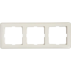 Рамка SYSTEME ELECTRIC W59 трехместная для розеток и выключателей 18799172