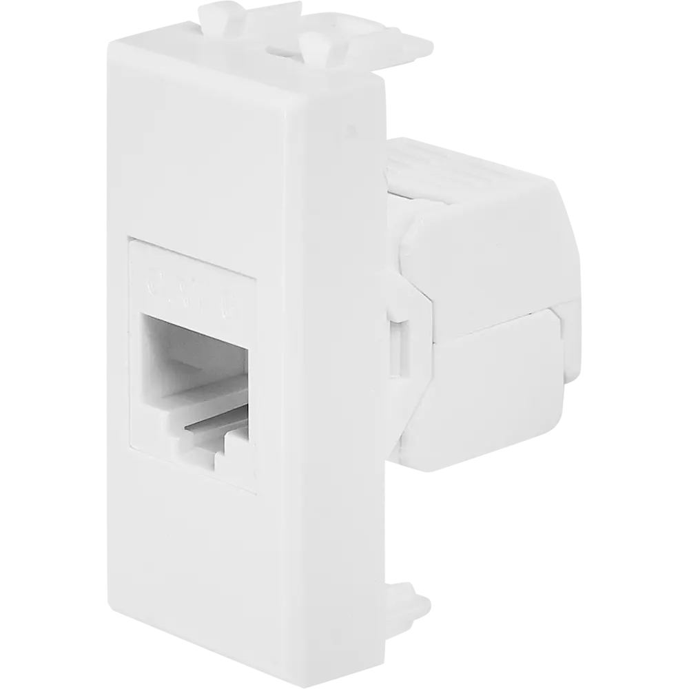 Компьютерная розетка встраиваемая DKC Avanti RJ45 UTP cat 6 цвет белый STLM-2200398 - Вид №1