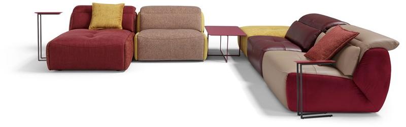 Egoitaliano Модульный кожаный диван с электроприводом Selfy sun-id-1432085 - Вид №1