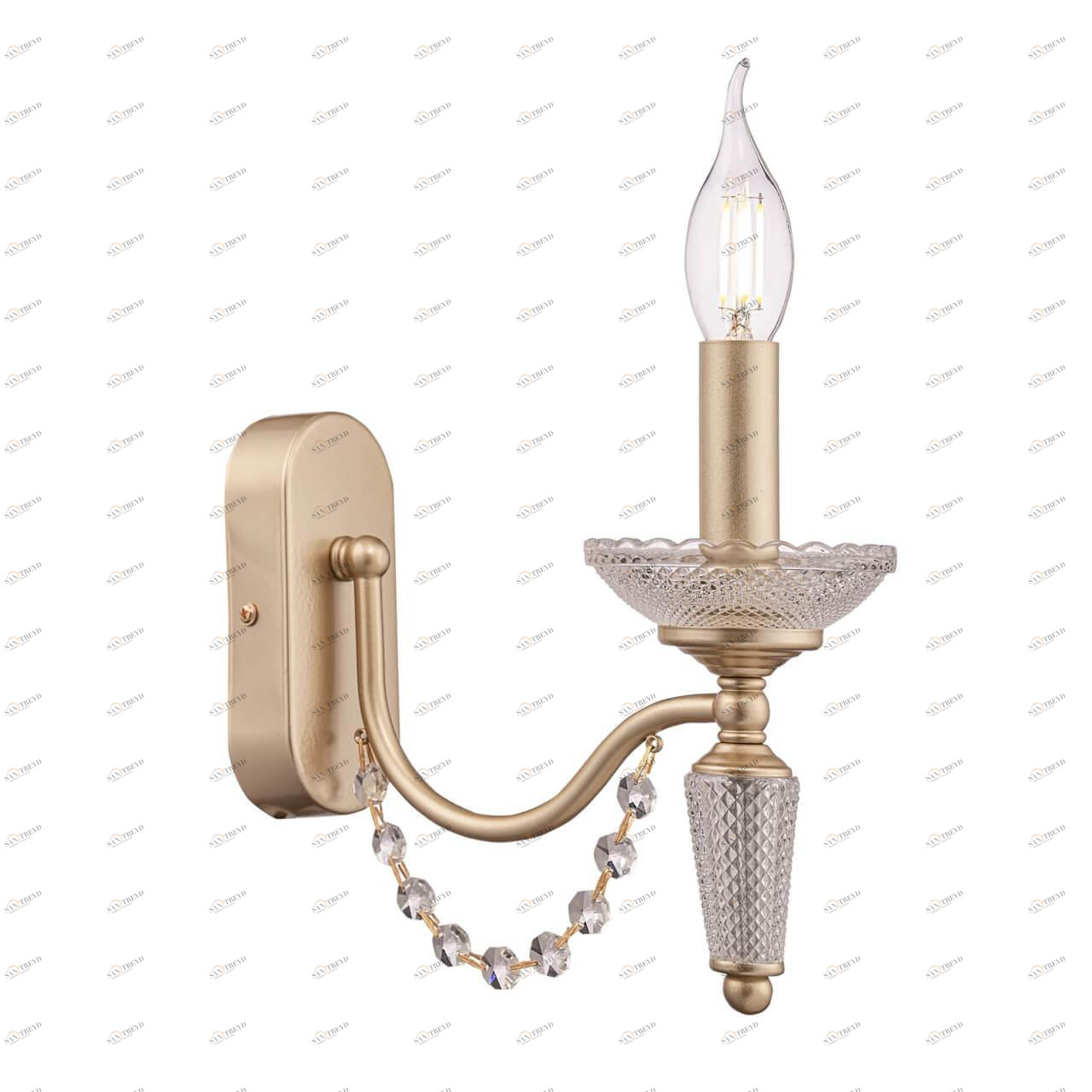 Бра настенное золотистое Freya Zoe FR2009WL-01G FREYA СВЕЧА 00-3930675 Золото 