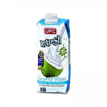 Кокосовая вода без сахара UFC Refresh 500 мл Santreyd 28293