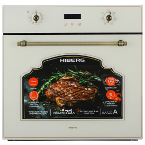 9079290 Электрический духовой шкаф HIBERG VM 6260 RY бежевый
