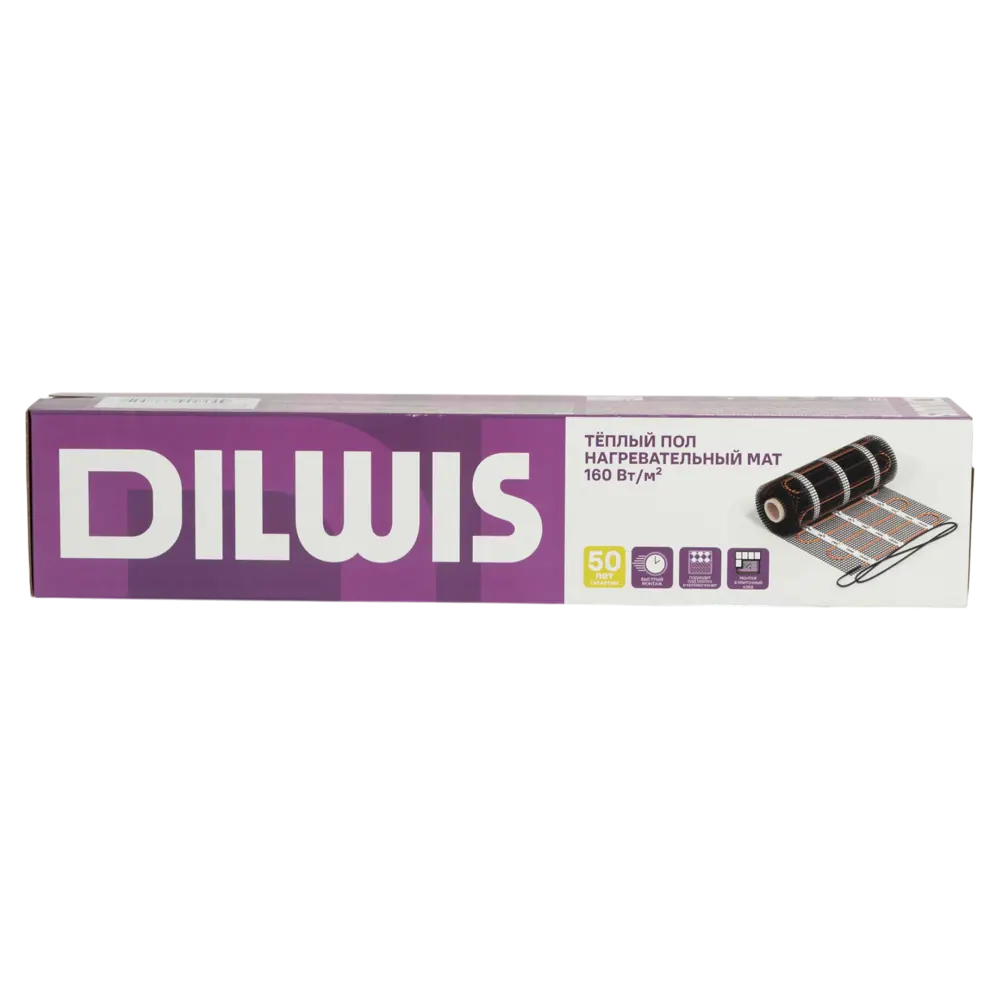 Нагревательный мат для теплого пола DILWIS 0.5 м2 80 Вт STLM-2106347 - Вид №3
