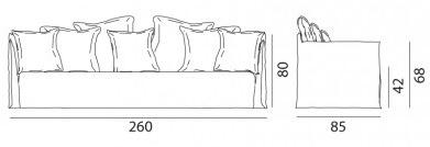 Gervasoni Диван 4-х местный со съемным чехлом Ghost sun-id-1455499 - Вид №8