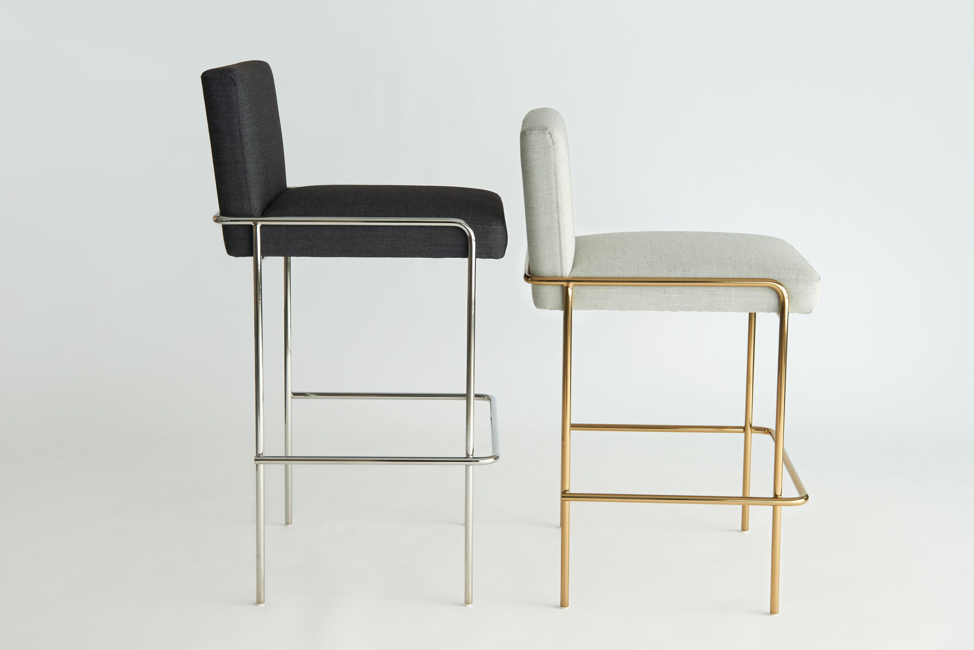 Высокий тканевый мягкий стул со спинкой Phase Design тележка ARCH-00041150 - Вид №2