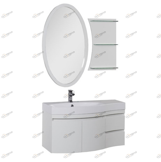 Комплект мебели Aquanet Опера 115 L белый (2 дверцы 2 ящика) 00169414