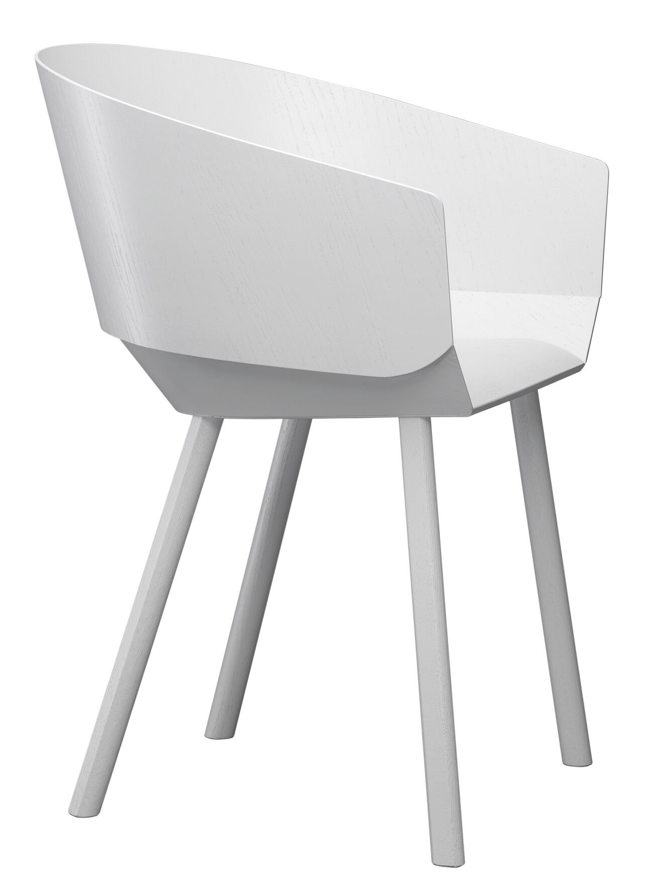 Деревянный стул с подлокотниками e15 Houdini ARCH-00099423 - Вид №1