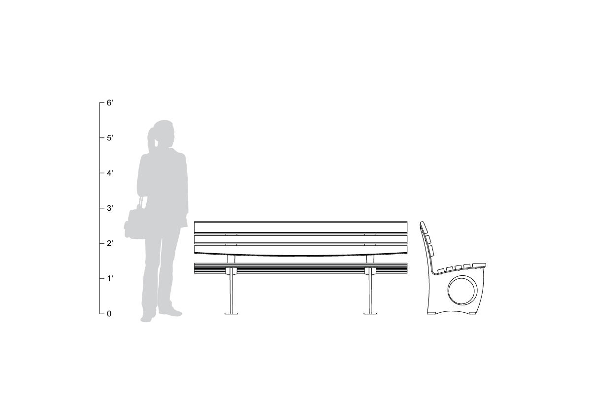 FSRT45 Скамейка Леда  Forms-surfaces  - Вид №8