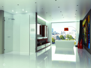 Душевая перегородка GWA900 Merlyn Arysto Ten Хромированный