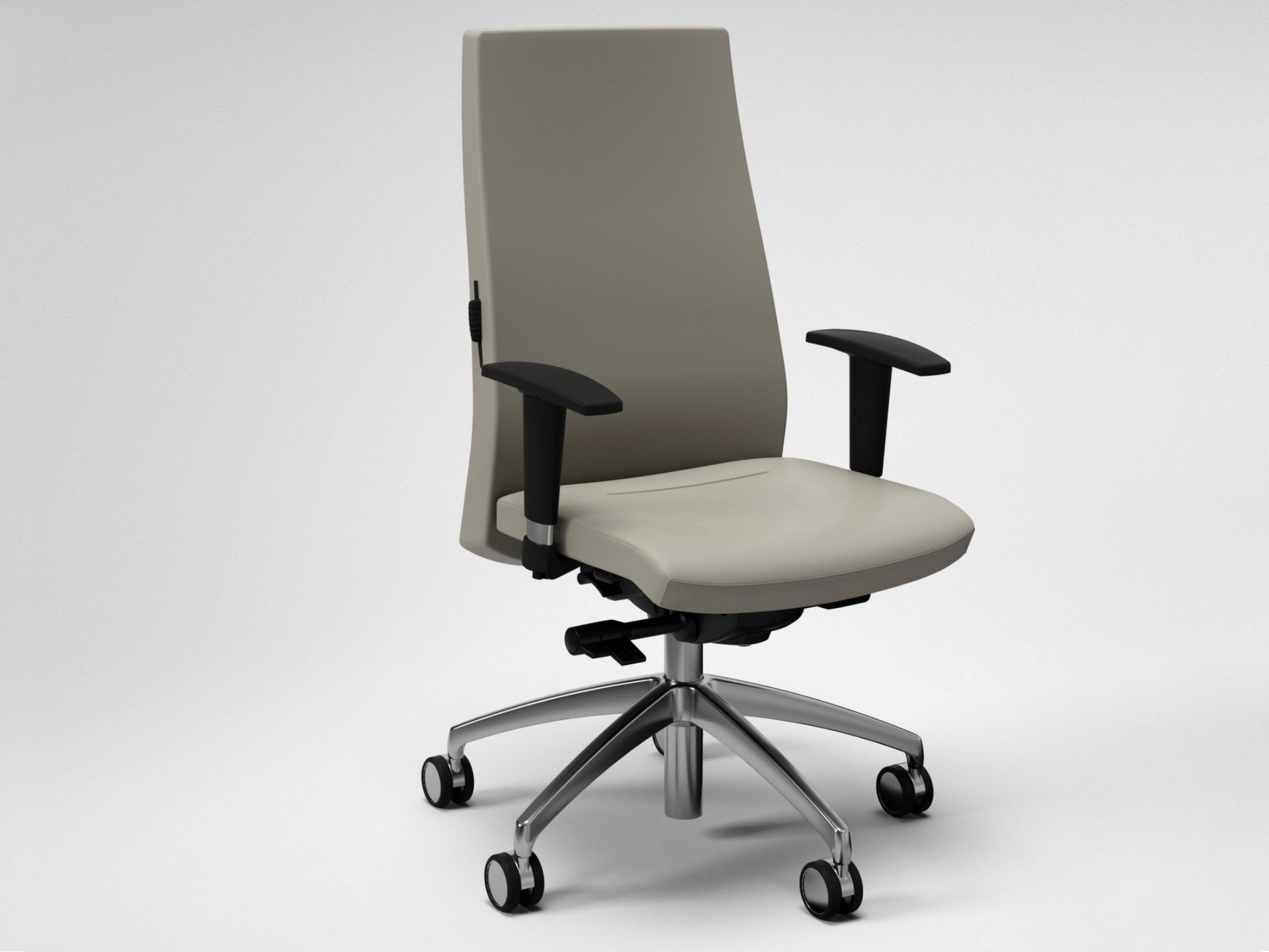 Офисное кресло с регулируемой высотой и кожаным подлокотником с 5 спицами FANTONI Seating system ARCH-00082645