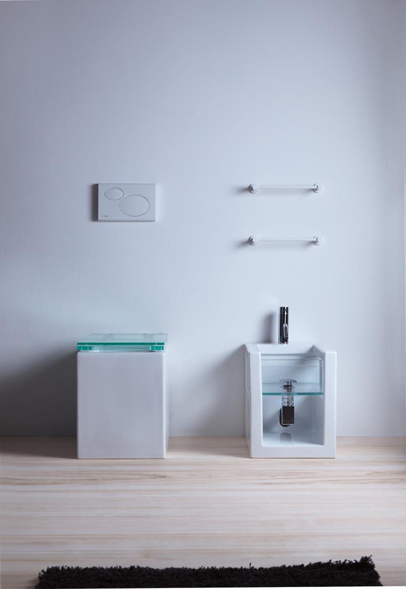 GLWC011 Напольный унитаз приставной GSG CERAMIC GLASS - Вид №1