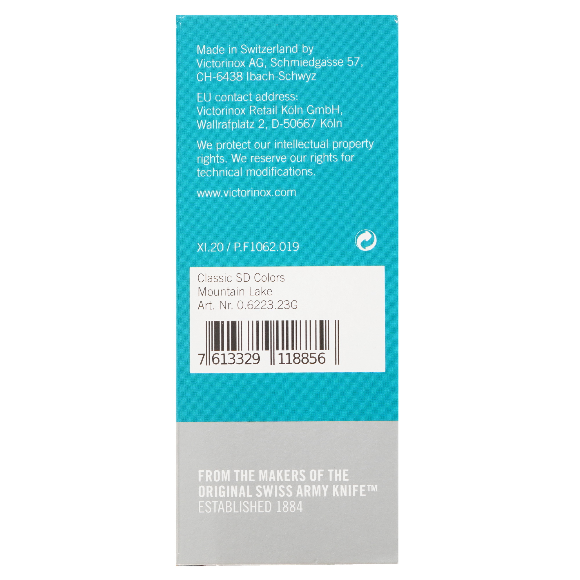 Швейцарский нож Victorinox Classic SD Colors Mountain Lake 9011940 STDN-0116710 - Вид №7