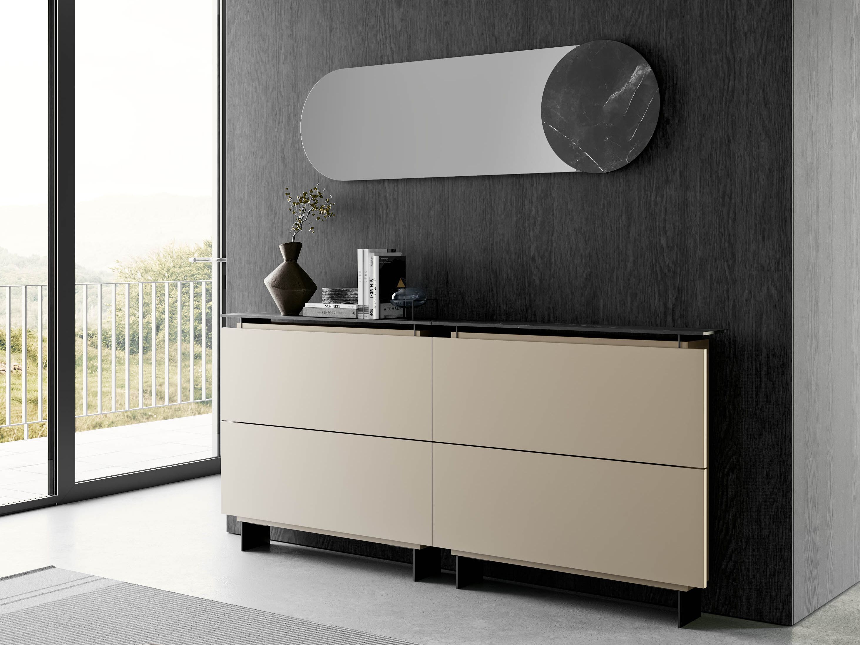 Деревянный шкаф для обуви Birex HOSOI COMP.3 ARCH-00039047 - Вид №1