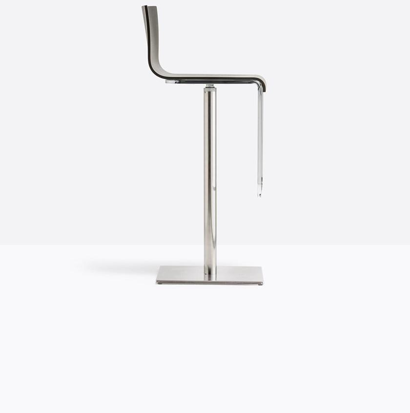 Pedrali Табурет высокий поворотный с подставкой для ног Kuadra sun-id-1489172 - Вид №1