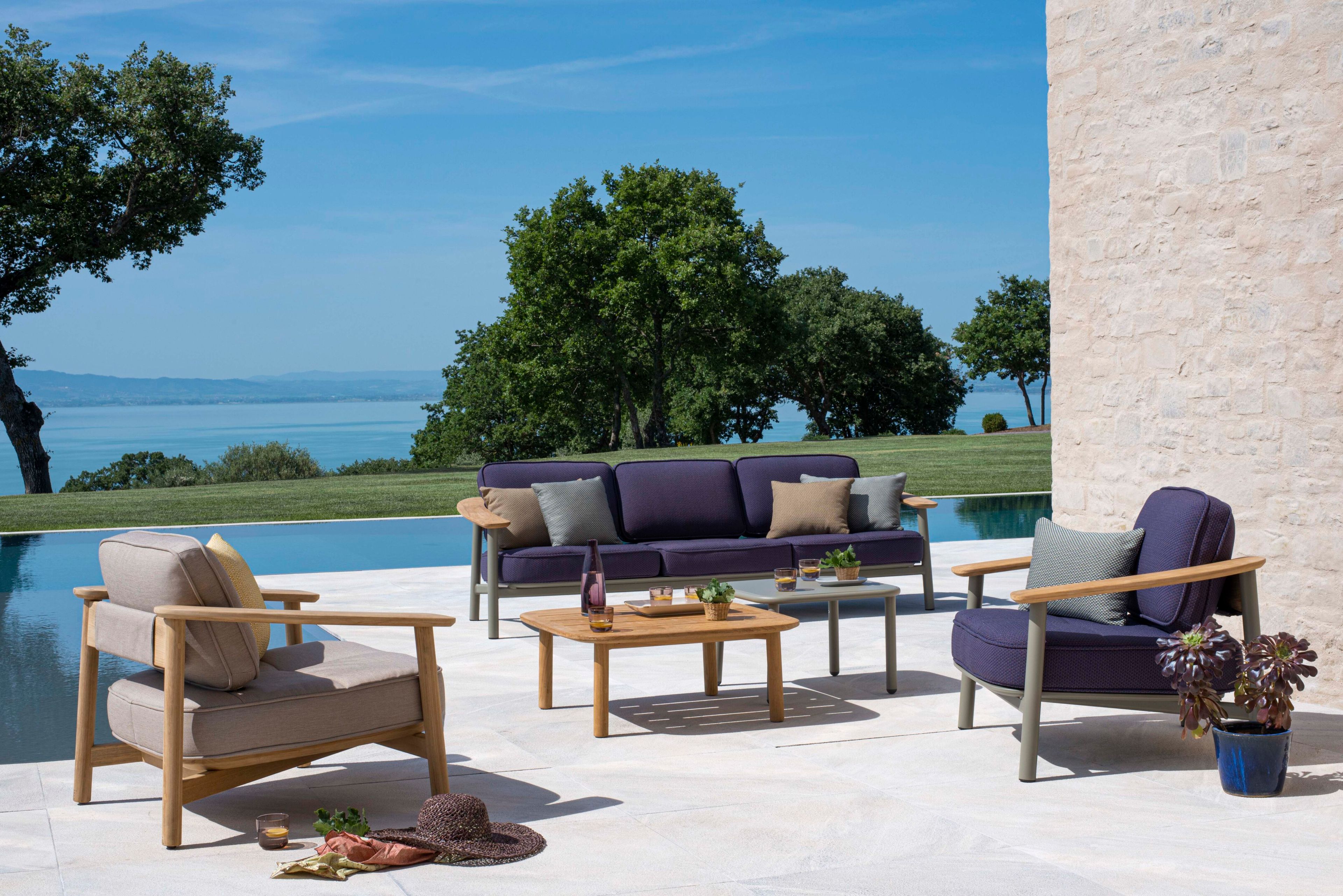 3-местный тканевый съемный садовый диван emu Близнецы ARCH-00117332 - Вид №10