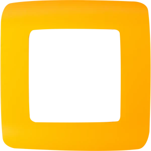 Рамка для розеток и выключателей Lexman Cosy 1 пост, цвет оранжевый